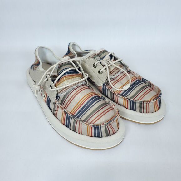 Sanuk Women's Hemp Loafers Slip On Soft Top Foam Multicolor FB1122A Size 11 - Picture 1 of 12